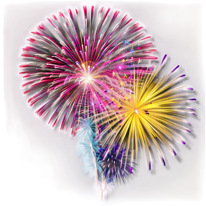 multi colored fireworks