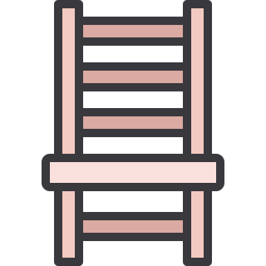 a wooden chair icon