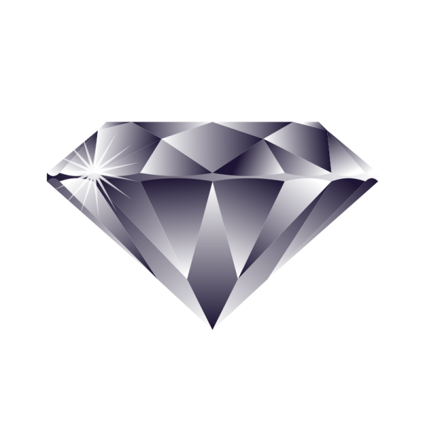 a diamond on a white background