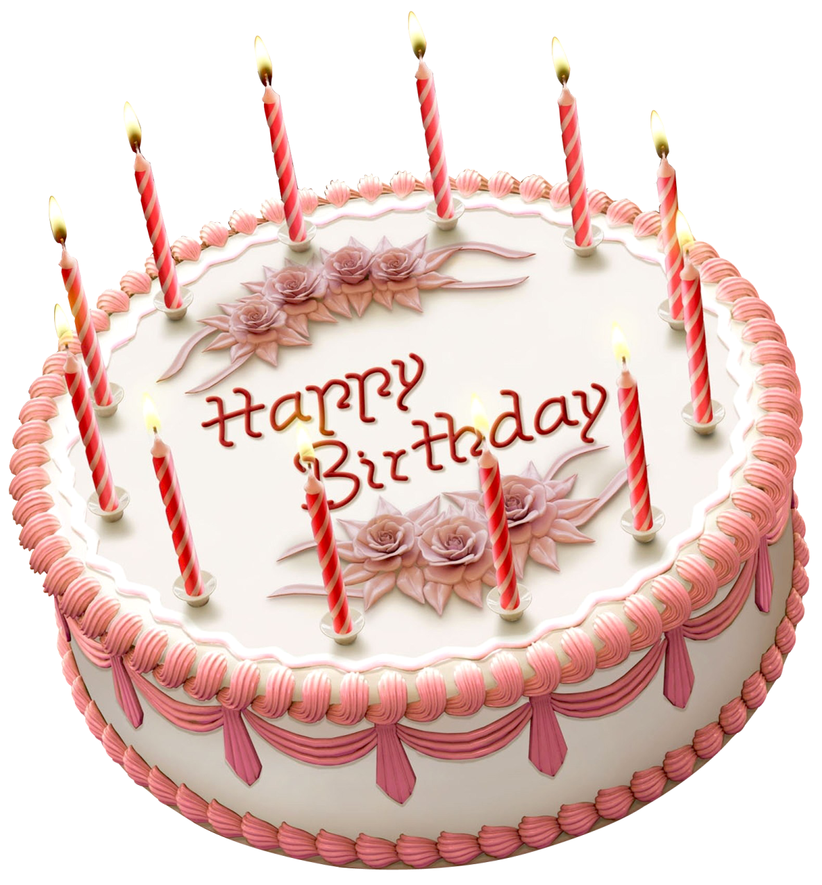 a birthday cake with candles on it