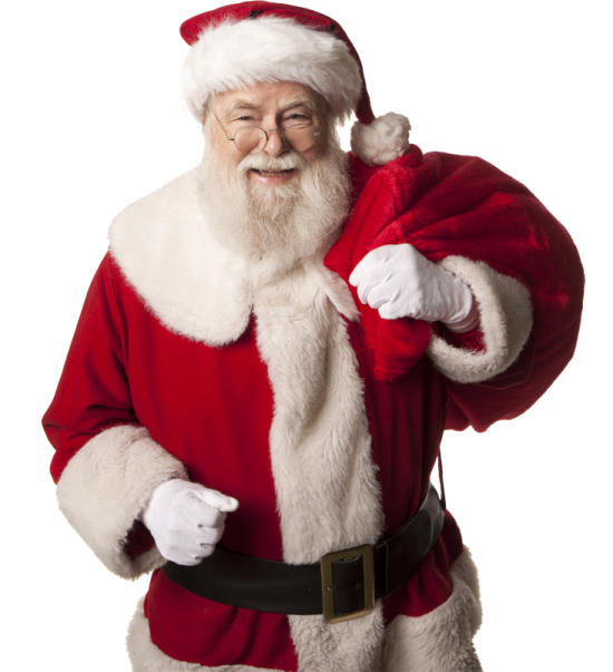 a man dressed as santa claus