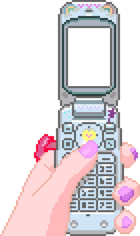 a hand holding a cell phone with a heart on it