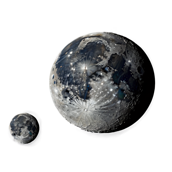 an image of the moon and its craters
