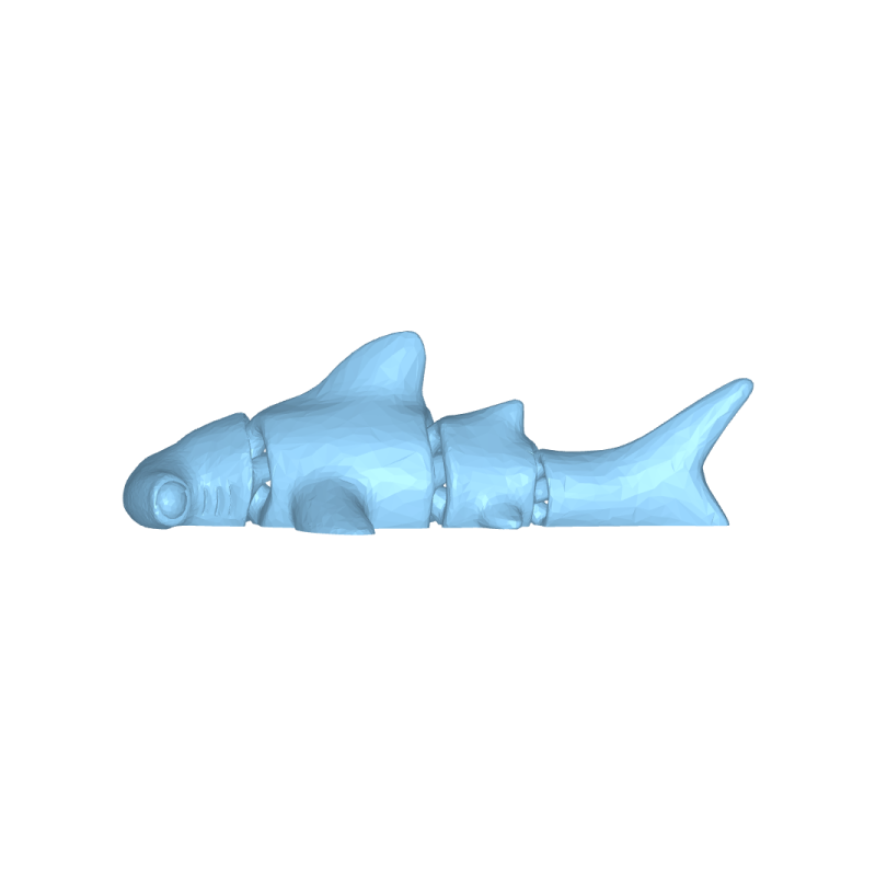a 3d model of a shark's teeth