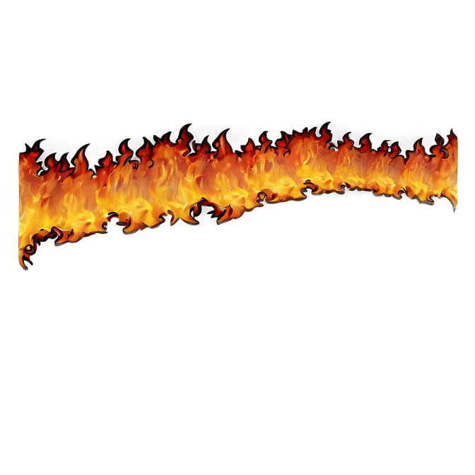 a fire flame on a white background