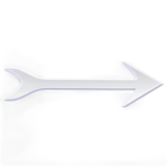 an arrow on a white background
