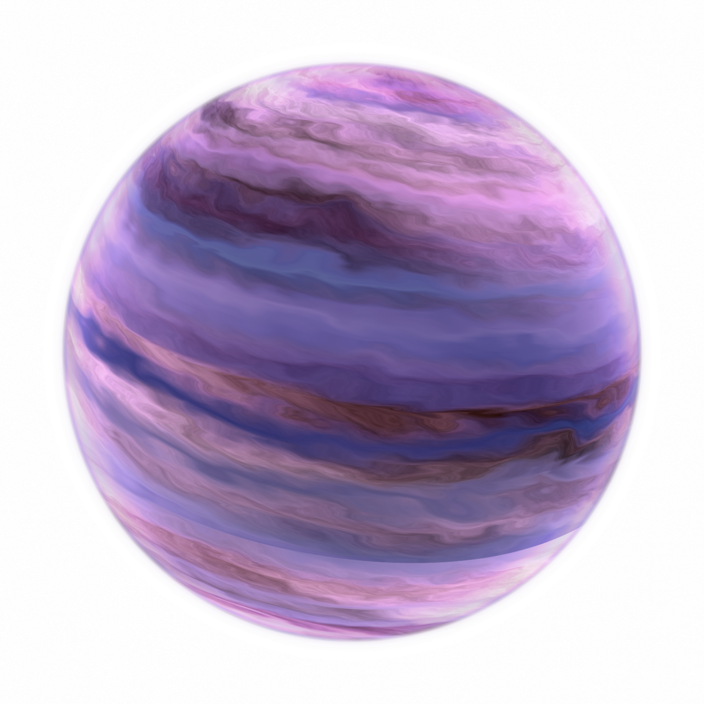 an image of a purple and blue planet