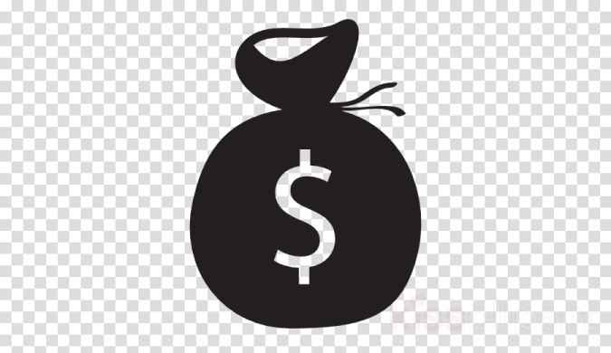 a bag of money on a transparent background