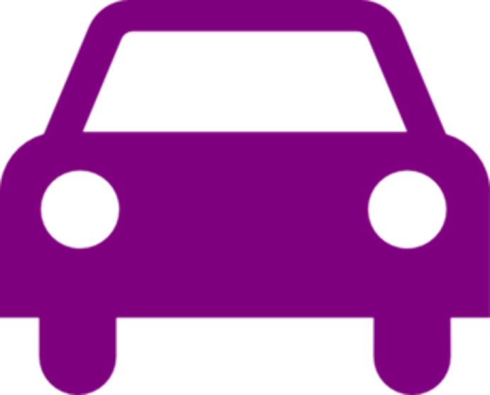 a purple car on a white background