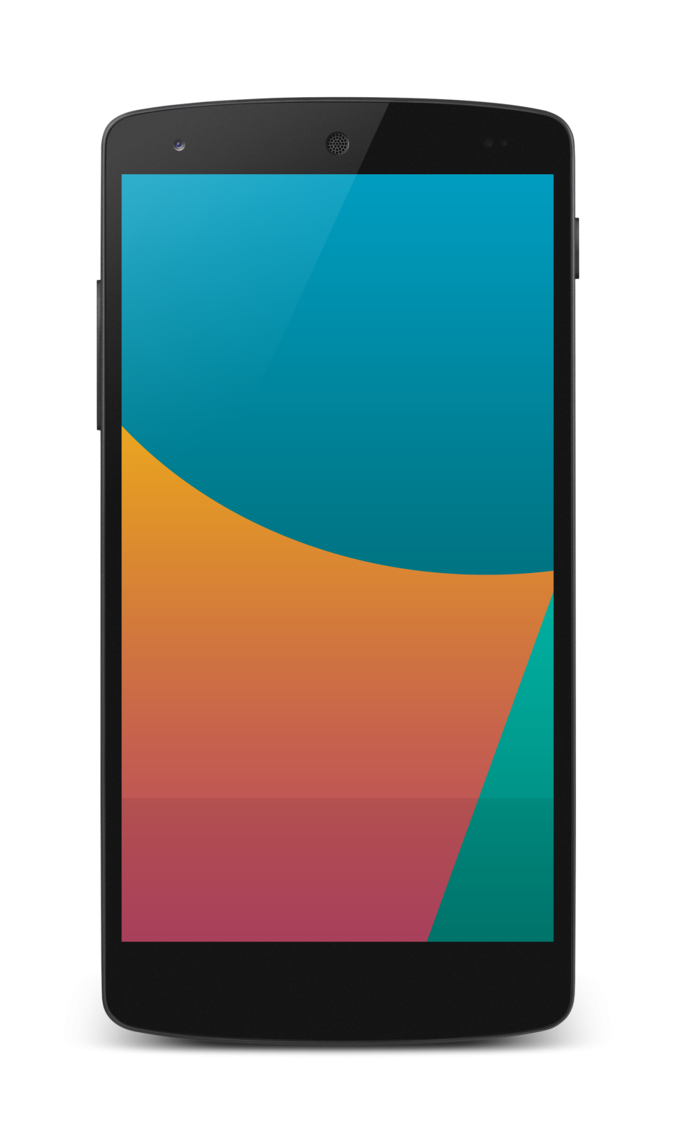 a smartphone with a colorful design on it