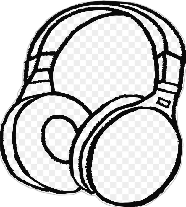 a pair of headphones on a white background