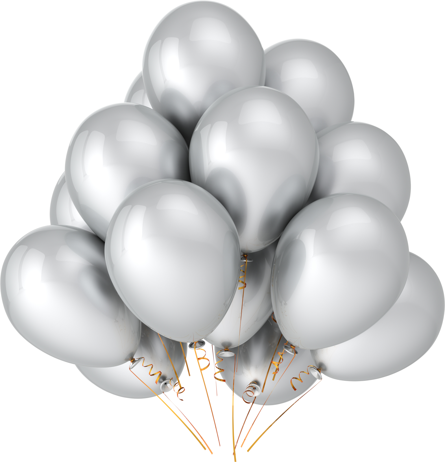 a bunch of balloons on a white background