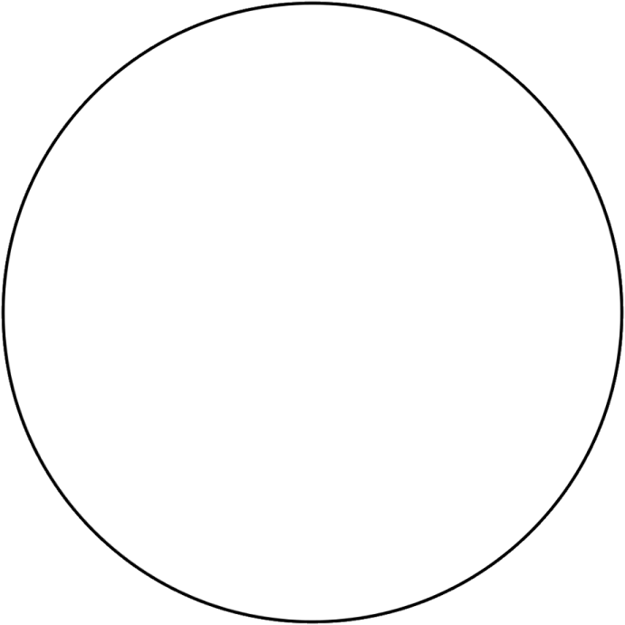 a black and white circle on a white background