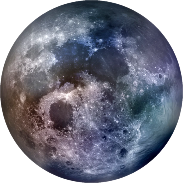 the full moon is shown in this image