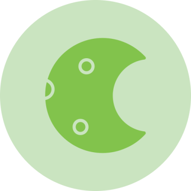 a green circle with the letter c on it