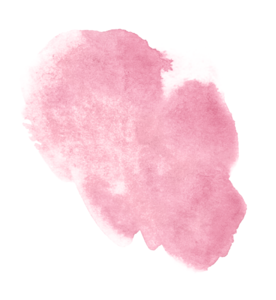 a pink watercolor stain on a white background