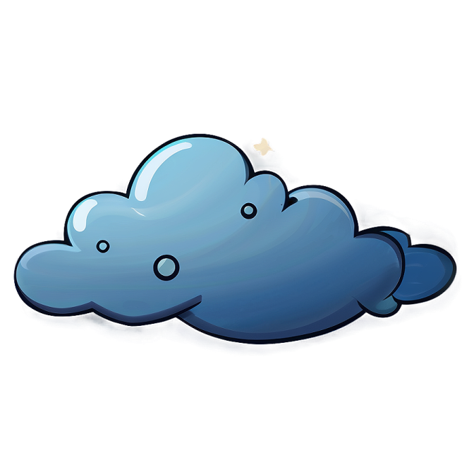 an image of a blue cloud on a white background