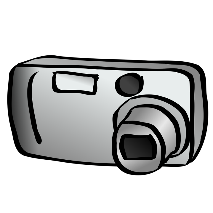 a camera on a white background