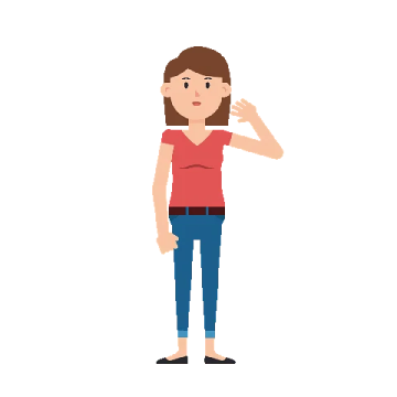a woman standing with her hand on her hip