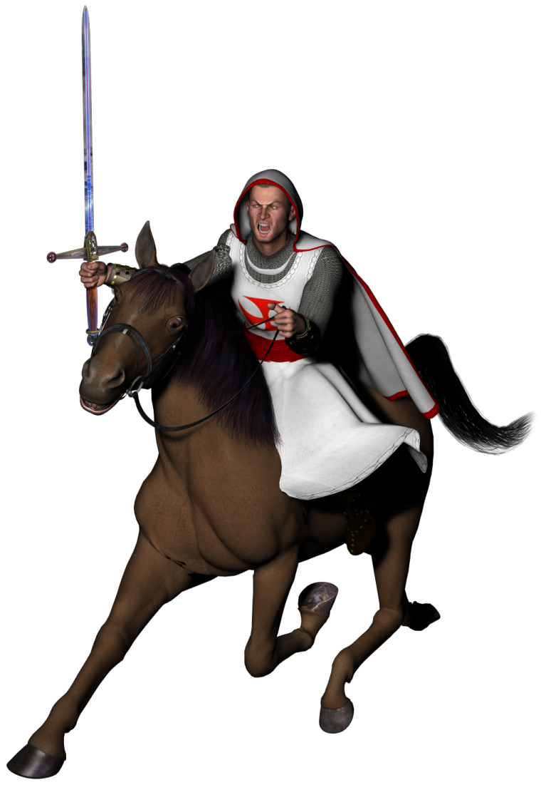 a man riding on the back of a brown horse