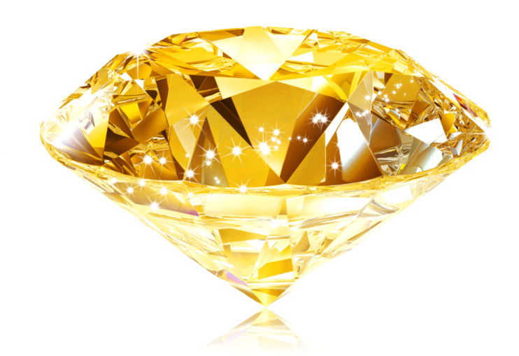 a yellow diamond