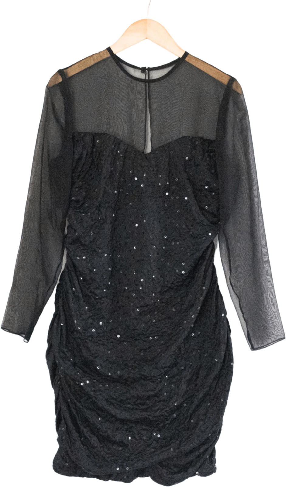 a black dress with white stars on it