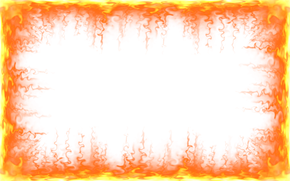 a fire frame on a white background