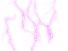 a lightning bolt on a white background