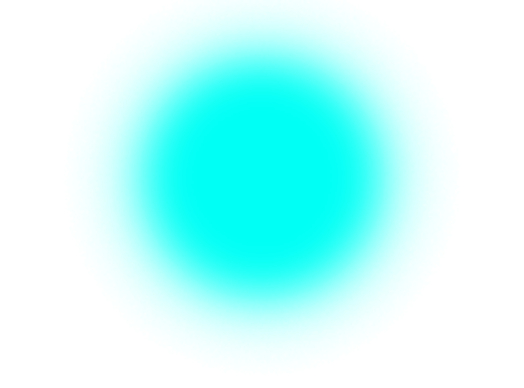 a blue circle on a white background