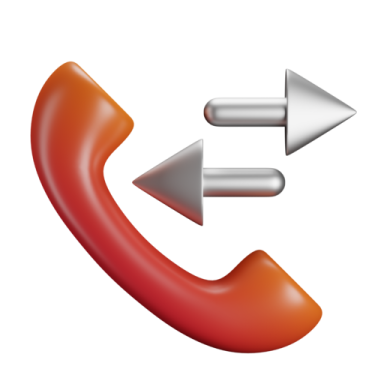a red and silver phone with an arrow pointing up