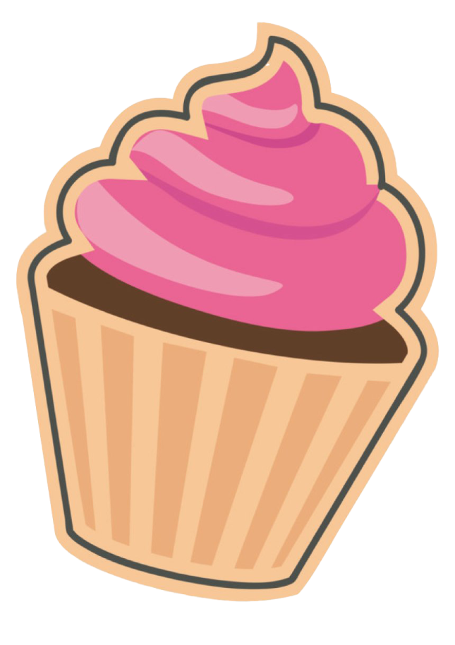 a cupcake with pink frosting on top