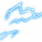 a white background with blue clouds