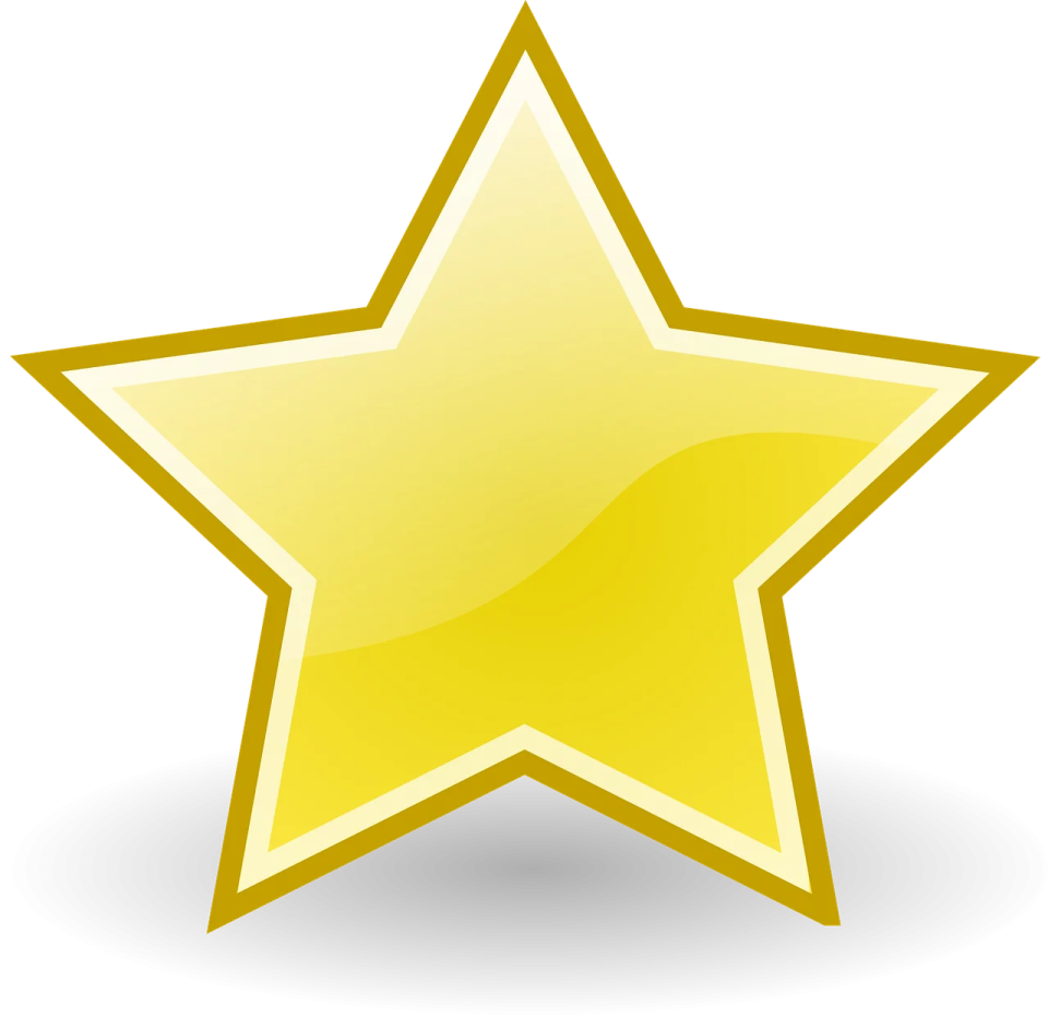 a gold star icon