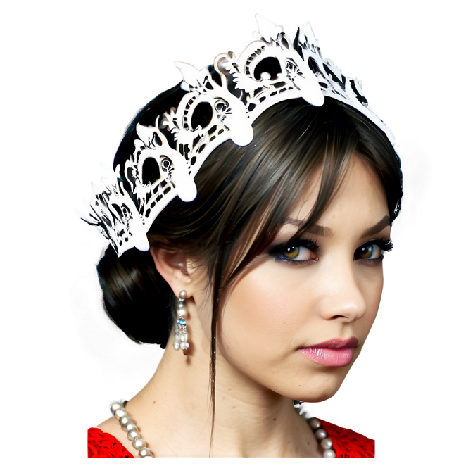 a woman wearing a black and white headband