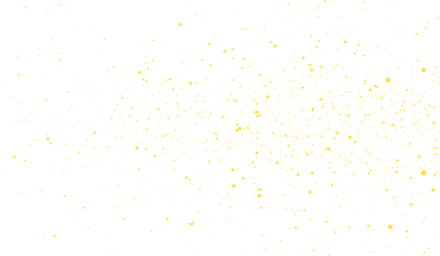 a white background with gold dots