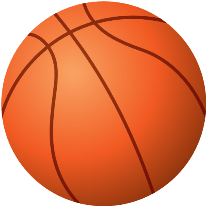 a basketball ball on a white background