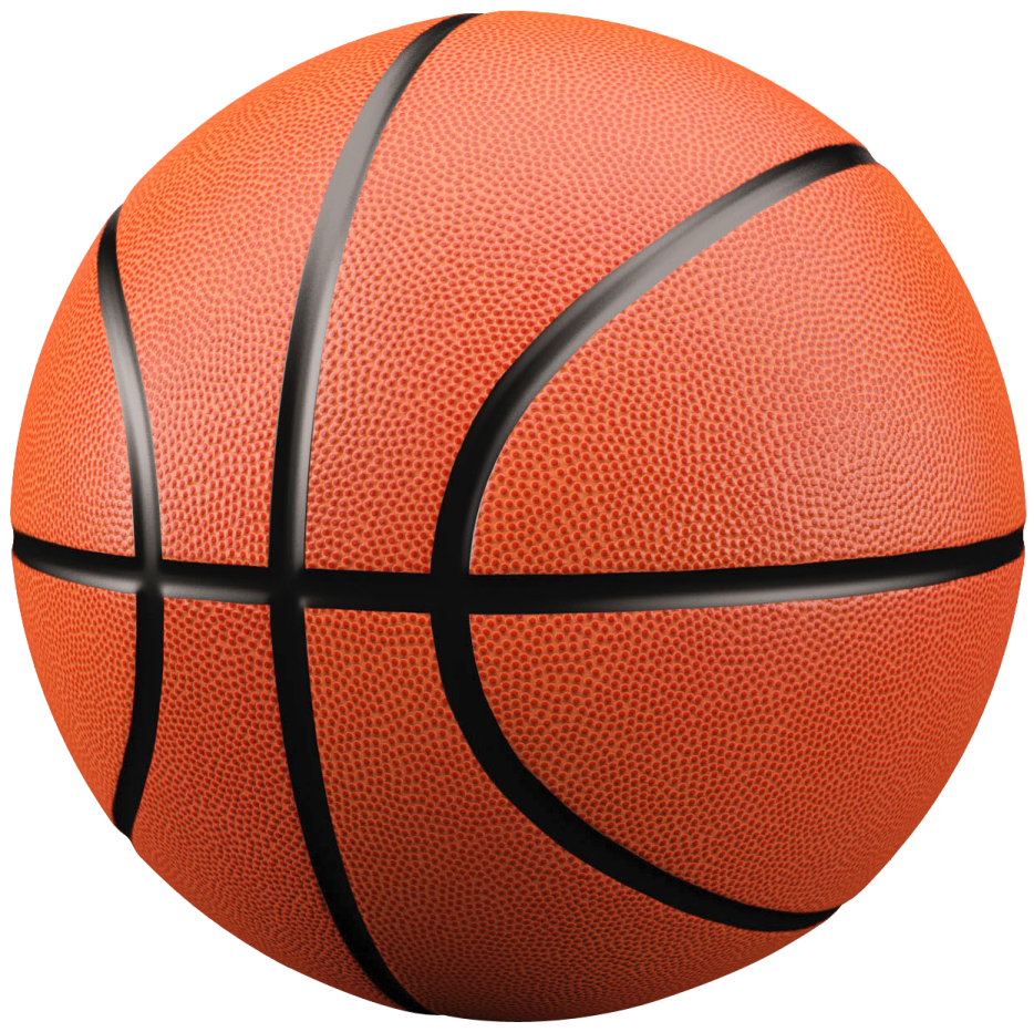 a basketball ball on a white background