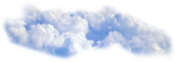 clouds on a white background