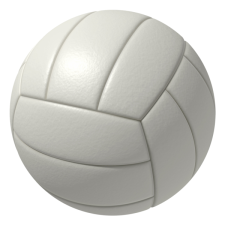a volleyball ball on a white background