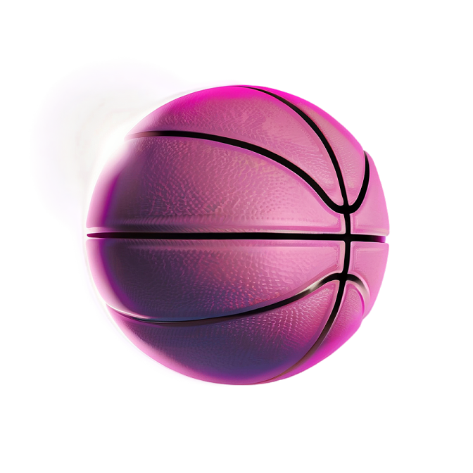 a purple basketball ball on a white background