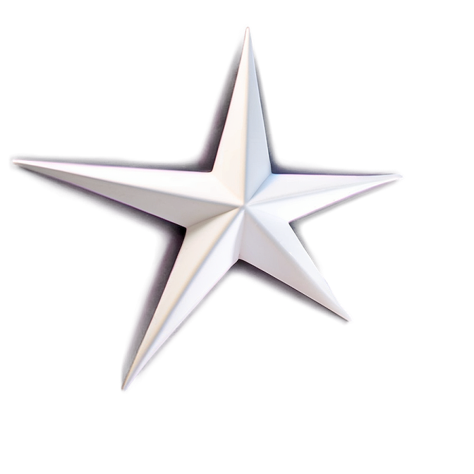 a white paper star