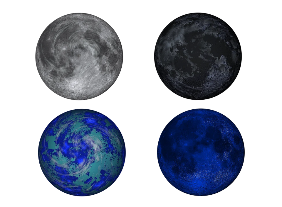 four phases of the moon
