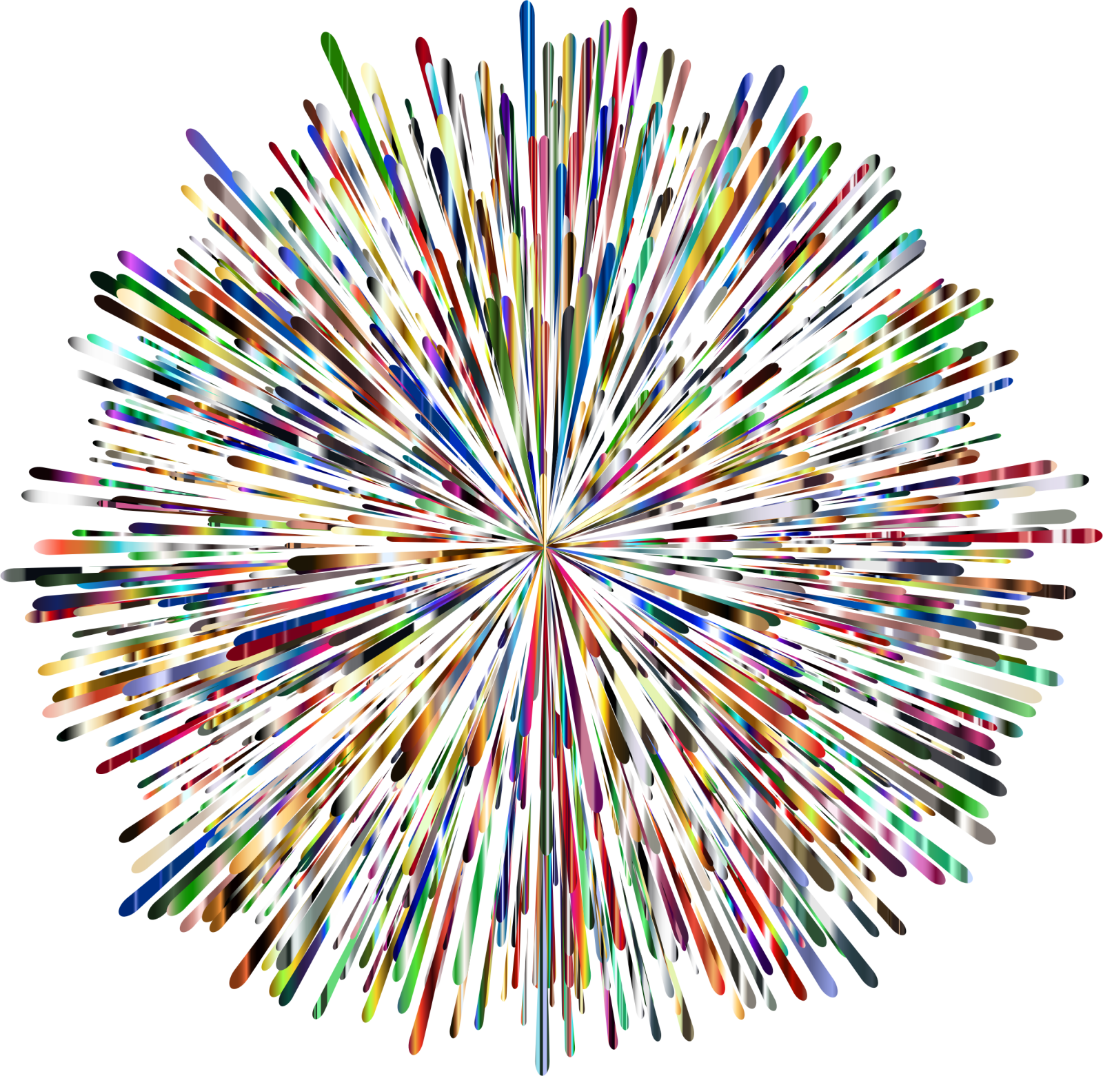 a circle made up of colored pencils