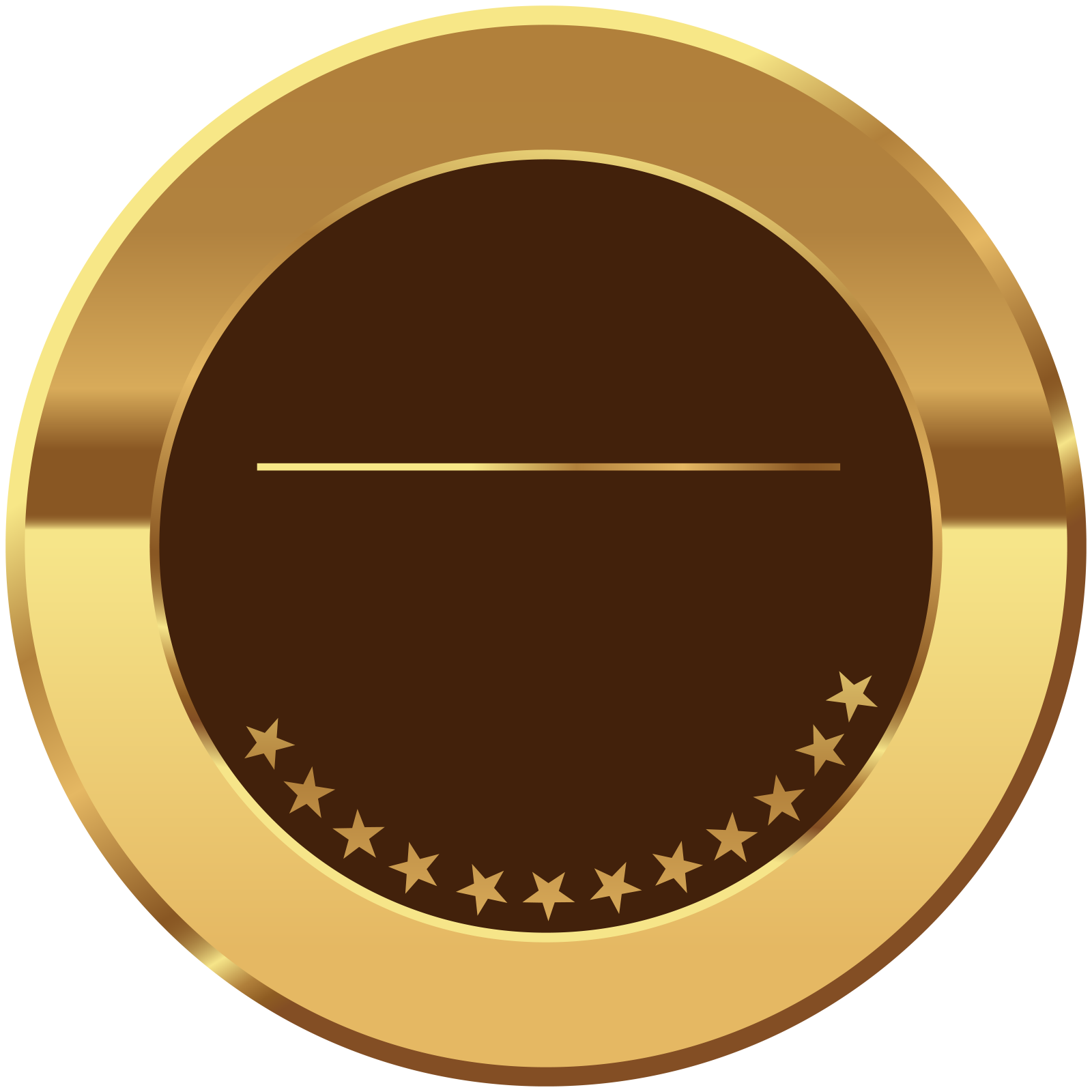 a gold medal with five stars on it