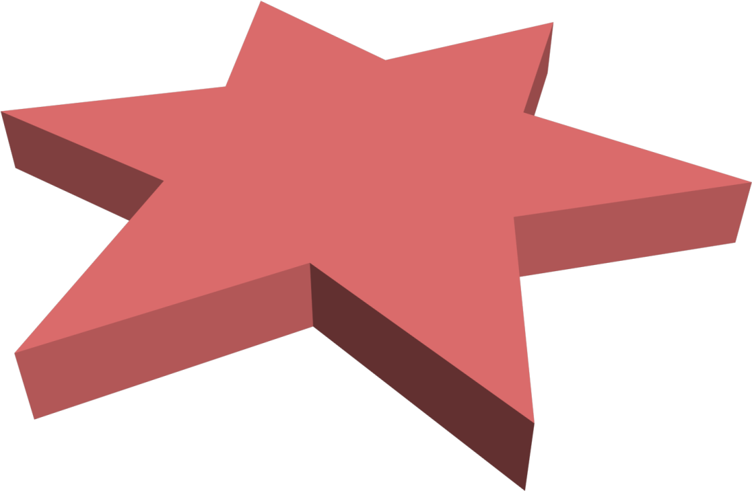 a red star on a white background