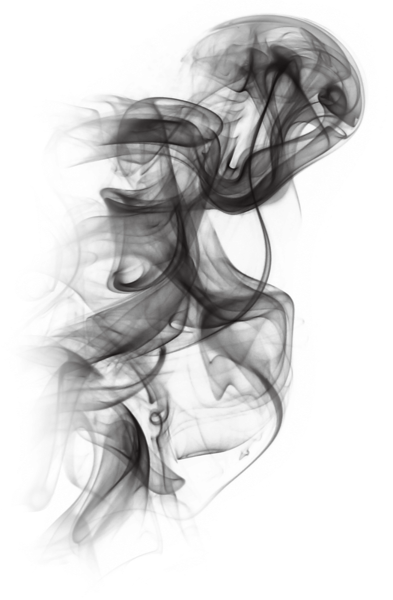 black smoke on white background photo