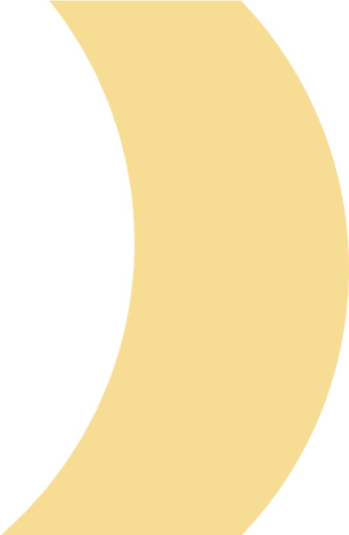 a crescent with the moon in the middle