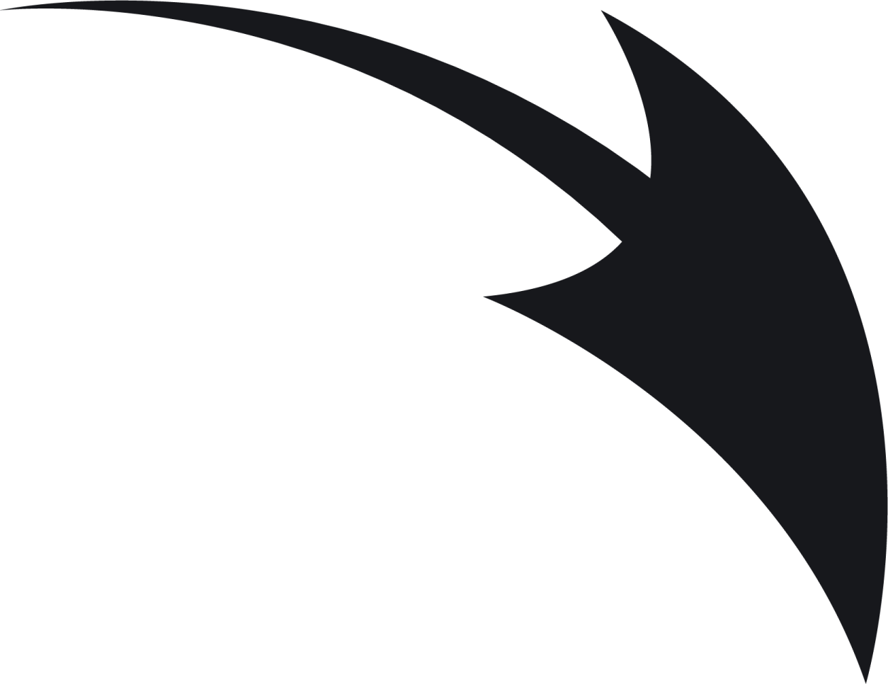 a black and white image of an arrow