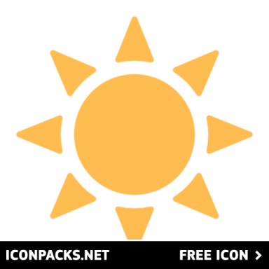 a yellow sun with the words on it