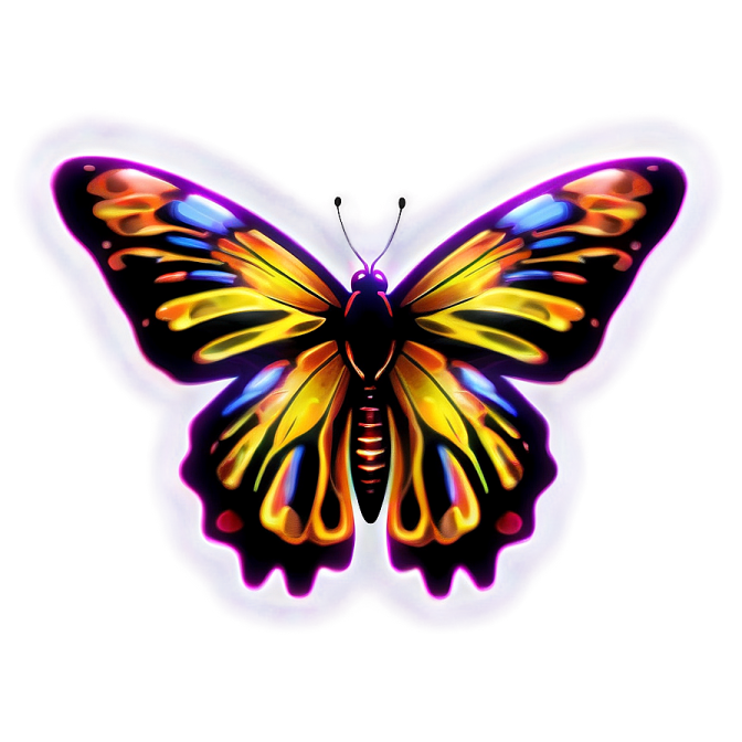 a colorful butterfly on white background